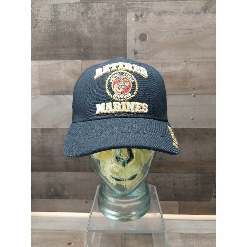 United States Marines Retired Marines Hook n Loop Hat - Picture 2 of 6